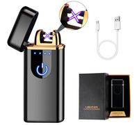 Briquet Électrique, NetBoat USB Briquet Electrique Rechargeable, Briquet Rechargeable Briquet Arc Électrique Double Arc