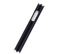 Briquet électrique Rose, Mini Briquet Rechargeable par USB, Coupe-Vent, Portable, sans Flamme, Peut être mis dans la boîte à Cigarettes (Color : Noir)