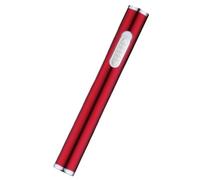 Briquet électrique Rose, Mini Briquet Rechargeable par USB, Coupe-Vent, Portable, sans Flamme, Peut être mis dans la boîte à Cigarettes (Color : Rouge)