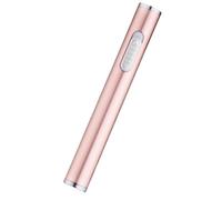Briquet électrique Rose, Mini Briquet Rechargeable par USB, Coupe-Vent, Portable, sans Flamme, Peut être mis dans la boîte à Cigarettes (Color : Rose Gold)