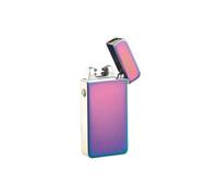 Briquet électronique USB à double arc électrique - Mauve ""tâche d'huile