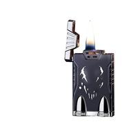 Briquet en métal au kérosène à commande vocale, briquet coupe-vent, peinture électrolytique multifonctionnelle, portable, réutilisable, réglable, briquet à flamme douce avec réservoir de carburant vis