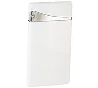 Briquet en métal Ultra-mince, design à clapet rétro, allumage créatif cool, flamme large et plate, briquet torche à gaz butane rechargeable, briquet haut de gamme à flamme à jet coupe-vent, adapté aux