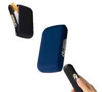 Briquet étui à cigarettes 2 en 1, briquet étui à cigarettes multifonctionnel avec chargement USB, briquet étui à cigarettes portable coupe-vent sans flamme, briquet avec étui à cigarettes, idéal comme
