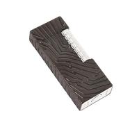 Briquet rabattable en métal à meule rétro à l'ancienne 2024, briquet à meule coulissante au kérosène en métal brossé, conception portable, bonne performance coupe-vent, adapté à toute scène telle que