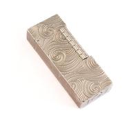 Briquet rabattable en métal à meule rétro à l'ancienne 2024, briquet à meule coulissante au kérosène en métal brossé, conception portable, bonne performance coupe-vent, adapté à toute scène telle que