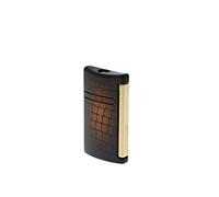 Briquet rechargeable - Briquet à gaz - Briquet à gaz électronique - Briquet à cigare - Briquet tempête - Briquet MaxiJet - Croco Dandy Brown - S.T. Dupont
