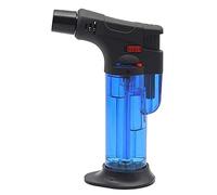 Briquet Rechargeable Réglable Butane Jet Torch Cuisson Barbecue Flamme Allumage Outil Bleu Outil Extérieur Cadeau Anniversaire Noël Pâques