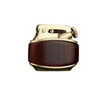 Briquet rétro à verrouillage rapide, briquet au kérosène en bois de santal antique de haute qualité, liquide pouvant être rechargé, adapté à une utilisation en extérieur et au camping (à l'exclusion d