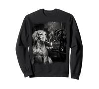 Briquet Saluki Dogs en Noir et Blanc Sweatshirt