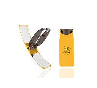 Solar Brother - Briquet solaire SunCase Gear - Bi-énergie solaire+gaz, étanche & coupe-vent - Rouge