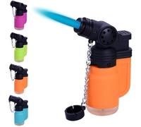 Briquet Tempête Chalumeau Torche Prof - Rechargeable gaz - Réglable- Couleur aléatoire