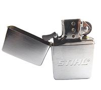 Briquet tempête Stihl gravé en chrome brossé pliable rechargeable