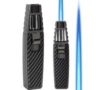 Briquet Torche au Butane, Cuisine Rechargeable Torche de Cuisine Windproof Torche Coup de feu pour la Cuisson de la crème brûlée (TQ)