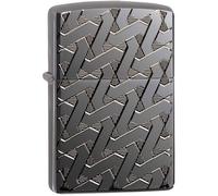 Zippo Armor 49173 Briquet à Glace Noir Poli Taille Unique Gris