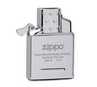 Briquet Zippo® à double gaz 65827, briquet coupe-vent rechargeable, s'adapte parfaitement à tout briquet Zippo, fabriqué entièrement en métal, excellente idée cadeau