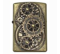 Briquet Zippo Antique Gear métal Laiton Barrel