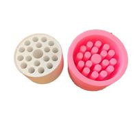 Briquette en nid d'abeille en silicone rond porte-stylo résines support moulages plâtres béton moules nid d'abeille stylo rond en silicone support à crayons résines béton