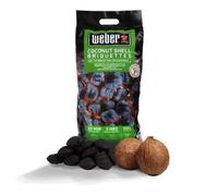 Briquettes de noix de coco - WEBER - 4 kg - 100% naturelles - 3 h de cuisson - Sac résistant et imperméable