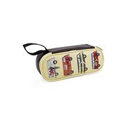 BRISA Collection VW - T1 Bulli Bus Pochette de Rangement zippée | Volkswagen Trousse de rangement pour le bureau, fermeture éclair, poche intérieure, Special Vehicles