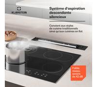 Brisa Hotte aspirante | escamotable | 710 m³/h | A+ | LED | 42 dB | Mode air évacué/recirculation A+