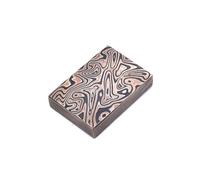 Brisa Mokume Gane Damascus Bolster/Guardbar Raindrop