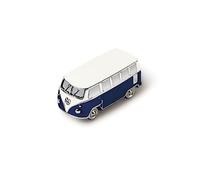 BRISA VW Collection - Aimant 3D Mini Modèle Combi T1 de Volkswagen pour Réfrigérateur, Bureau et Tableau d'Affichage (Classic Bus/Bleu)
