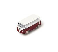 BRISA VW Collection - Aimant 3D Mini Modèle Combi T1 de Volkswagen pour Réfrigérateur, Bureau et Tableau d'Affichage (Classic Bus/Rouge)