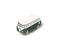 BRISA VW Collection - Aimant 3D Mini Modèle Combi T1 de Volkswagen pour Réfrigérateur, Bureau et Tableau d'Affichage (Classic Bus/Vert)