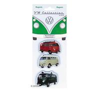 BRISA VW Collection - Aimants pour réfrigérateur, Bureau et Tableau de liège Combi T1 de Volkswagen (Ensemble de 3 / Utilitaires/Colorés)