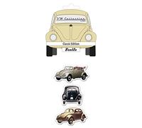 BRISA VW Collection - Aimants pour réfrigérateur, Bureau et Tableau de liège Volkswagen avec Motifs Coccinelle (Ensemble de 3/Classic/Coloré)