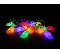 BRISA VW Collection - Ambiance stylée Coccinelle Volkswagen Chaîne lumineuse à piles pour fêtes, chambres d'enfants, ateliers & événements (pour intérieur/3m/20 x LED/USB-C)