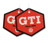 BRISA VW Collection - Distributeur de parfum rafraîchissant à motif Volkswagen GTI (GTI The Legend/Noix de coco/Rouge & Noir/Ensemble de 2)