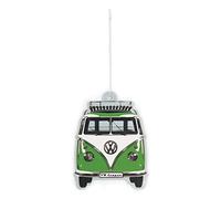 BRISA VW Collection - Distributeur de parfum rafraîchissant pour voiture Volkswagen Combi T1 Bus - Vendu à l'unité (Face du bus/Pomme verte/Vert)