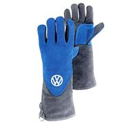 BRISA VW Collection - Gants de Barbecue-Four-Cuisson-Barbecue résistants à la Chaleur Volkswagen T1 Bus (Gris & Bleu)