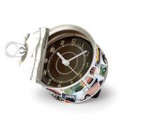 BRISA VW Collection - Horloge de Table Volkswagen Coccinelle Beetle, Horloge magnétique, MyClock également Personnalisable, Cadeau Photo (Timbres-Poste)