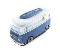 BRISA VW Collection - Pochette, trousse de maquillage, trousse de toilette, en néoprène universel Volkswagen Combi T2 (Design Bleu & Blanc/Petit)