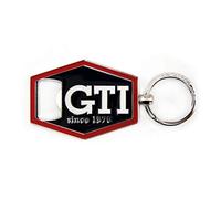 BRISA VW Collection - Porte-clés Volkswagen avec ouvre-bouteille en design GTI (Hexagone/Noir)