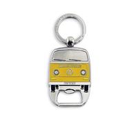 BRISA VW Collection Porteclés avec ouvrebouteille de bière Accessoire de trousseau avec anneau Porteclés (VW T2 Bus/Orange)