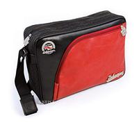 BRISA VW Collection - Sac bandoulière Messenger avec Profil de Pneu au Design du Combi T1 (Vintage/Rouge & Noir)