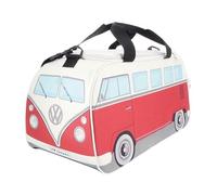 BRISA VW Collection - Sac de Sport rétro à bandoulière pour épaule en Forme de Combi Volkswagen T1 (Petit/Classic Combi/Rouge & Beige)