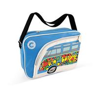 BRISA VW Collection - Sac de voyage à bandoulière pour épaule avec motif du Combi T1 Volkswagen (Love Bus/Multicolore)