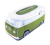 BRISA VW Collection - Sac de Voyage, Trousse de Maquillage, Trousse de Toilette, en néoprène Universel Volkswagen Combi T2 (Design Vert & Blanc/Grand)