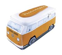 BRISA VW Collection - Sac de Voyage, Trousse de Maquillage, Trousse de Toilette, néoprène Universel Volkswagen Combi T2 (Design Orange & Blanc/Grand)