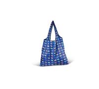 BRISA VW Collection - Sac en Polyester Réutilisable Sac Cabas de Courses avec Motif T1 Bus (Bulli Parade/Bleu)
