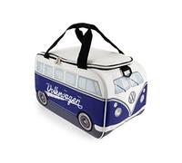 BRISA VW Collection - Sac Isotherme réfrigérant-Chauffant-Isolant pour Pique-Nique et Repas avec Motif Combi T1 Volkswagen (Blanc & Bleu/25 litres)