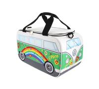 BRISA VW Collection Sac isotherme réfrigérantchauffantisolant pour piquenique et repas avec motif Combi T1 Volkswagen (Peace/Vert/25 litres)