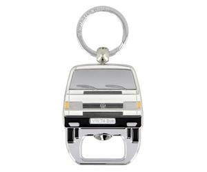 BRISA VW Collection - T4 Bus Combi Porte-Clés Décapsuleur | Volkswagen Ouvre-Bouteille Robuste, Alliage Zinc-Aluminium Émaillé, Blanc