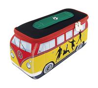 BRISA VW Collection - Trousse de Voyage cosmétique Universelle en néoprène Volkswagen au Design T1 Bulli Bus (Football/coloré/Grand)