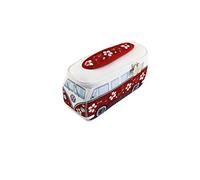 BRISA VW Collection - Trousse en néoprène Universelle pour Maquillage, cosmétiques, Produits d'hygiène, Stylo (Combi T1 Bus) - (Hibiscus/Rouge/Petit)